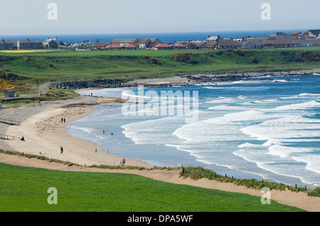 Plage à Banff, Aberdeenshire, en Écosse. Banque D'Images