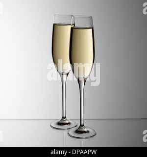 Deux verres de champagne Banque D'Images