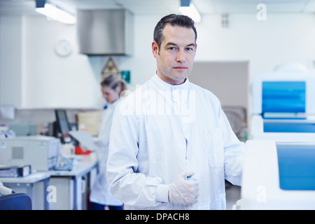 Portrait de chercheur en laboratoire Banque D'Images