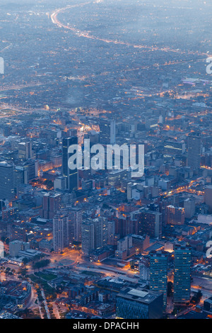 Vue de Bogota, Monserrate, Bogota, Colombie, Amérique Latine Banque D'Images