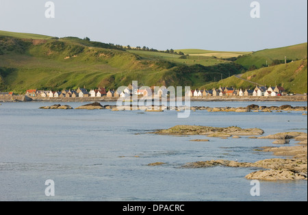 Le village de Crovie, Aberdeen, Écosse-shire. Banque D'Images