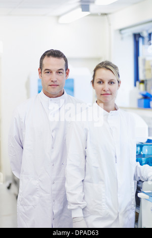 Portrait de chercheur en laboratoire Banque D'Images