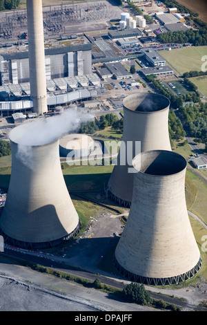 Vue aérienne de la centrale électrique au charbon de Didcot Banque D'Images