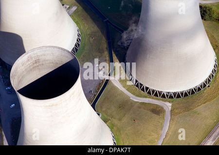 Vue aérienne de la centrale électrique au charbon de Didcot Banque D'Images