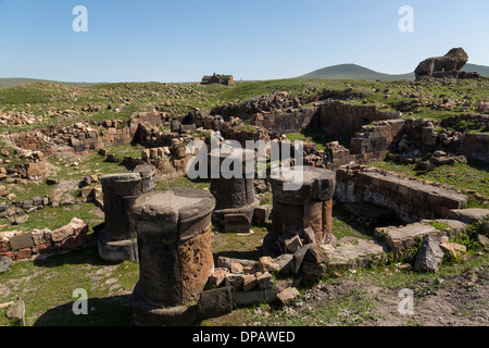 Reste de le temple du feu, Ani, Turquie Banque D'Images