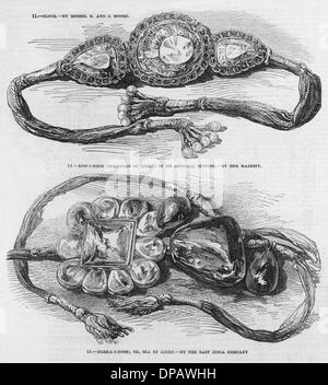 KOH I NOOR DIAMOND 1851 Banque D'Images