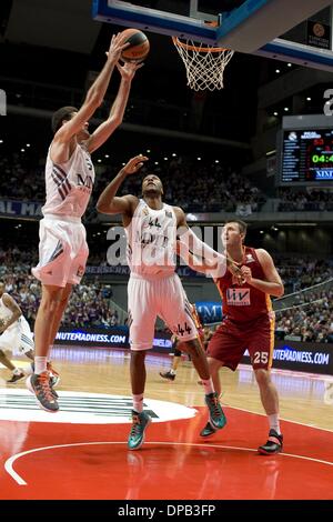 Madrid, Espagne. 10 janvier, 2014. Joueur du Real Madrid en action au cours de l'année 2013-2014 Turkish Airlines Euroleague Top 16 Date 2 match entre le Real Madrid v Liv Galatasaray Istanbul à l'hôpital Palacio Deportes Comunidad de Madrid.Photo : Oscar Gonzalez/NurPhoto Crédit : Oscar Gonzalez/NurPhoto ZUMAPRESS.com/Alamy/Live News Banque D'Images