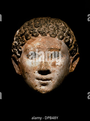 Masque de momie d'un jeune homme 100BC -100 ANNONCE Egypte Egyptian Banque D'Images