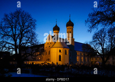 L'Allemagne, la Haute-Bavière, Monastère Benediktbeuern, Banque D'Images