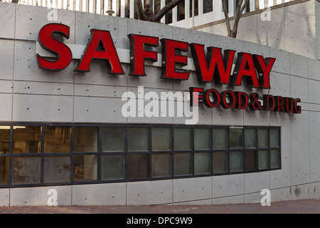 Safeway grocery store Se connecter - Arlington, Virginia, USA Banque D'Images