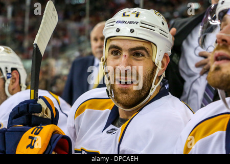 L'aile gauche des Nashville Predators Eric Nystrom Banque D'Images
