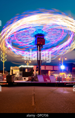 Fête foraine sur la route à Bognor Regis, West Sussex, UK Banque D'Images