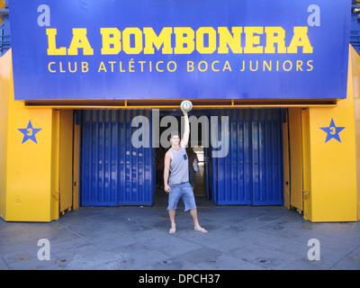 Le stade de football Boca Accueil de Boca Juniors, Buenos Aires, Argentine Banque D'Images