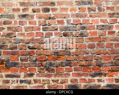 Un mur de briques posées en anglais Lien avec rangs alternés de civières et les en-têtes Banque D'Images