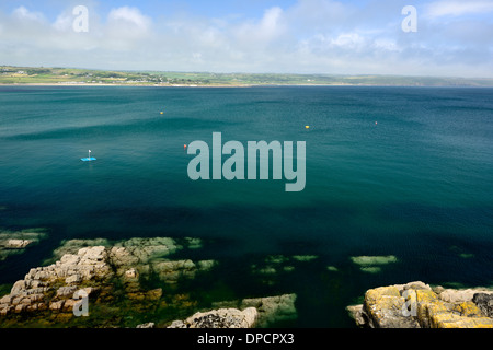 La baie d'Ardmore Waterford Irlande summer Banque D'Images