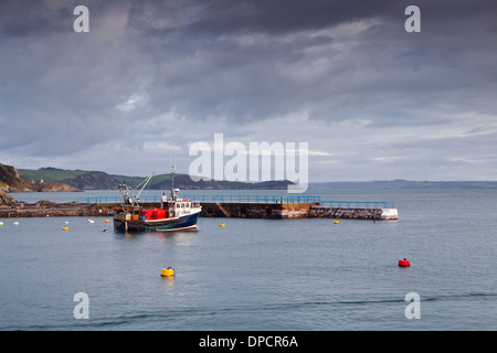 Le petit port à Mevagissey à Cornwall. Banque D'Images