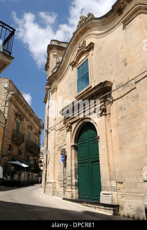 Vue sur l'église de la Maddalena dans Ragusa Ibla Sicile Banque D'Images