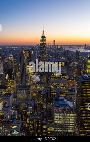 Empire State Building de New York City Banque D'Images