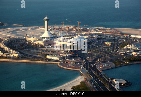 Vue aérienne de la Marina Mall à Abu Dhabi, Émirats Arabes Unis Banque D'Images