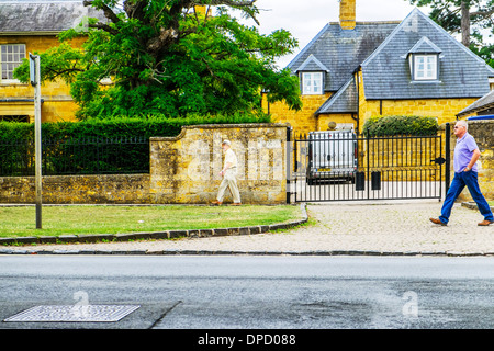 High street village broadway worcestershire uk cotswolds Banque D'Images