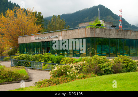 Centre d'accueil, le barrage de Bonneville, Columbia River Gorge National Scenic Area, New York Banque D'Images