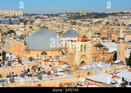 Église du Saint-Sépulcre de Jérusalem, Israël, toit Banque D'Images