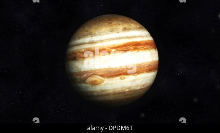 Illustration numérique de la planète Jupiter Banque D'Images
