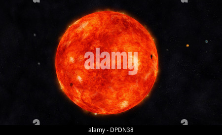 Illustration numérique du Soleil Banque D'Images