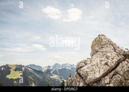 Roches sur Mt Wallberg, Bavière, Allemagne Banque D'Images