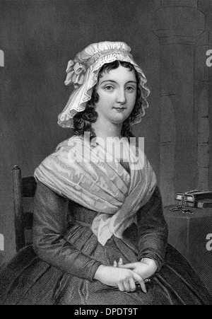 Charlotte Corday (1768-1793) gravure sur de 1873. Banque D'Images