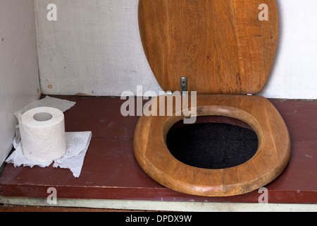 Détail de l'ancien des latrines. Banque D'Images