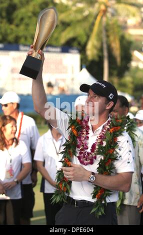 Honolulu, HI, USA. 12Th Jan, 2014. 10 janvier 2014 - Jimmy Walker devient le nouveau champion de l'Open Sony au Waialae Country Club à Honolulu, HI. Credit : csm/Alamy Live News Banque D'Images