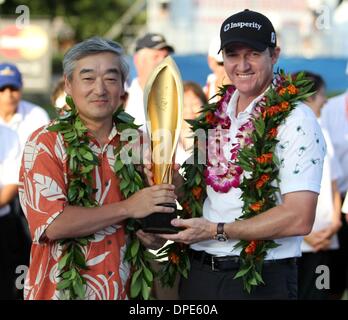 Honolulu, HI, USA. 12Th Jan, 2014. 10 janvier 2014 - Jimmy Walker devient le nouveau champion de l'Open Sony au Waialae Country Club à Honolulu, HI. Credit : csm/Alamy Live News Banque D'Images