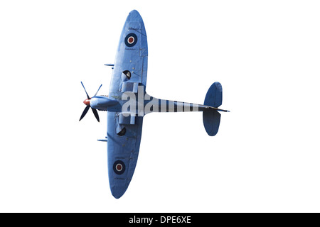 Tandem de découpe Supermarine Spitfire britanniques et alliés - LA DEUXIÈME GUERRE MONDIALE Avion de chasse Banque D'Images