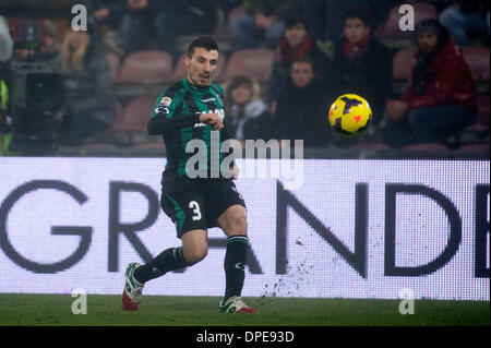 Reggio Emilia, Italie. 12Th Jan, 2014. Alessandro Longhi (Sassuolo) Football / Soccer : Italien 'Serie' un match entre la U.S. Sassuolo Calcio 4-3 AC Milan au stade Mapei à Reggio Emilia, Italie . Credit : Maurizio Borsari/AFLO/Alamy Live News Banque D'Images