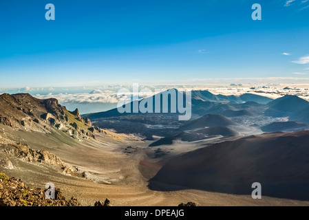 Le sommet du volcan Haleakala sur Maui. Banque D'Images