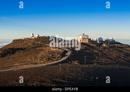 Le sommet du volcan Haleakala sur Maui. Banque D'Images
