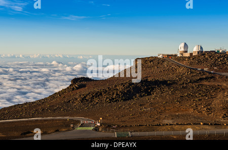 Le sommet du volcan Haleakala sur Maui. Banque D'Images