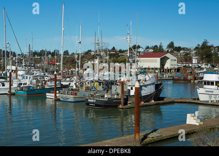 Port de Brookings le long de la côte sud de l'Oregon. De l'Oregon, USA Banque D'Images