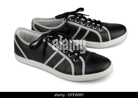 Les chaussures de sport isolé sur fond blanc Banque D'Images