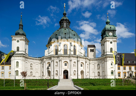 Abbaye Bénédictine Baroque, église, abbaye, Ettal Ettal, Haute-Bavière, Bavière, Allemagne Banque D'Images