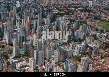 Vue aérienne de Sao Paulo, Brésil, Amérique du Sud Banque D'Images