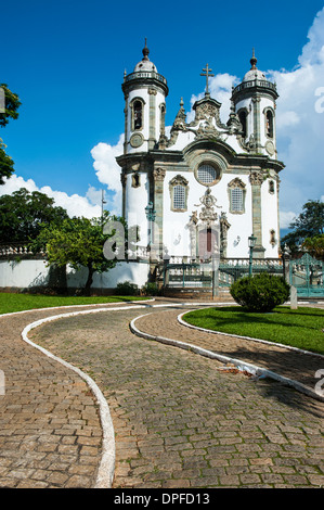 Église de Sao Francisco de Assis à Sao Joao del Rei, Minas Gerais, Brésil, Amérique du Sud Banque D'Images