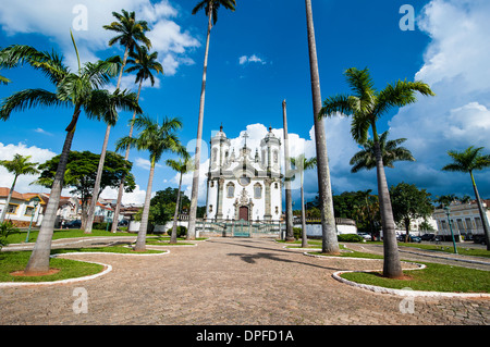 Église de Sao Francisco de Assis à Sao Joao del Rei, Minas Gerais, Brésil, Amérique du Sud Banque D'Images