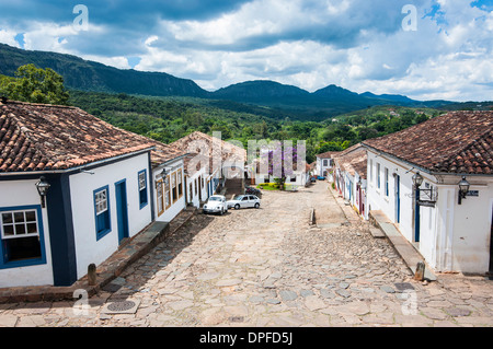 Ville minière historique Tiradentes, Minas Gerais, Brésil, Amérique du Sud Banque D'Images