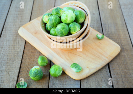 Choux de bruxelles frais, de l'alimentation libre Banque D'Images