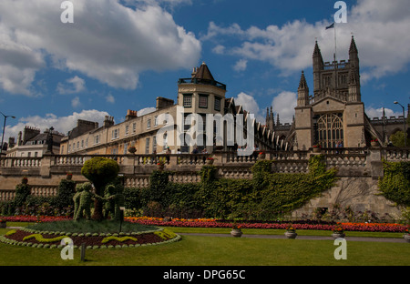 Baignoire ville et jardins Parade Banque D'Images