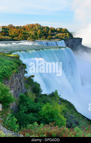 Les chutes du Niagara dans la matinée libre Banque D'Images