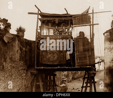 Chine spectacle de marionnettes de rue pre-1900 Banque D'Images