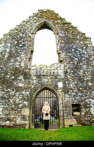 Kilcrea, Irlande - 28 novembre 2012 : cité médiévale Kilcrea Kilcrea Friary (Abbaye) situé près d'un four Banque D'Images